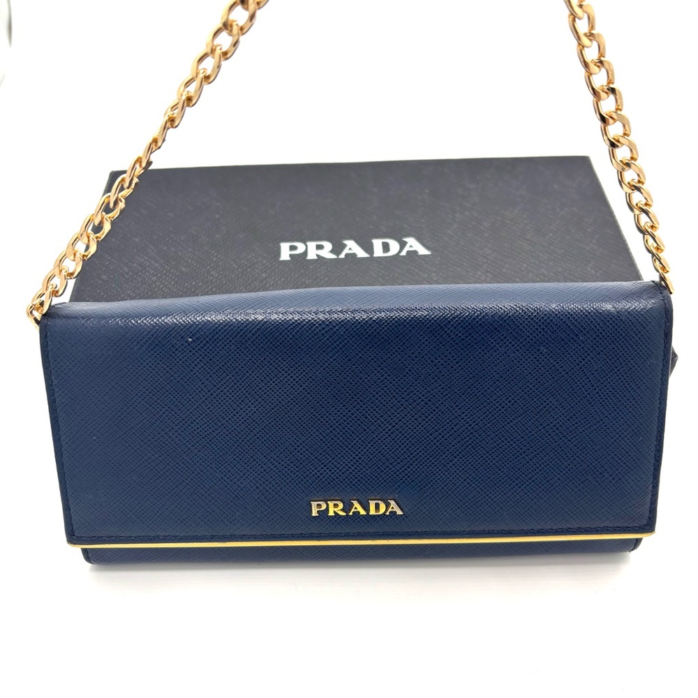 Prada Blue Wallet |‎ comes with box